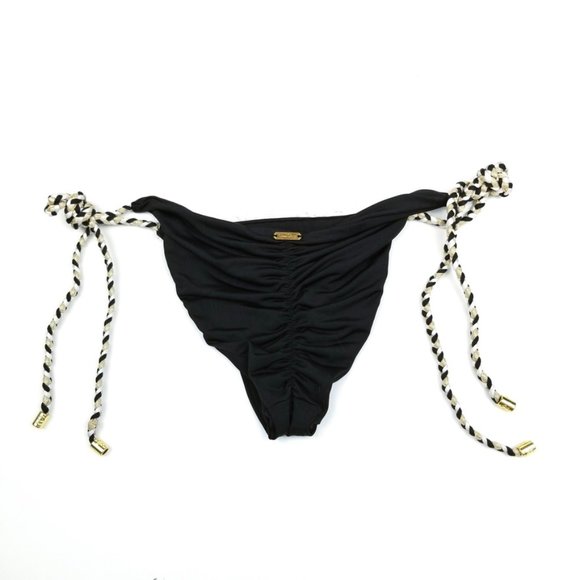 BEACH BUNNY | Black Lace Scrunch Butt Bikini Small - Picture 9 of 13